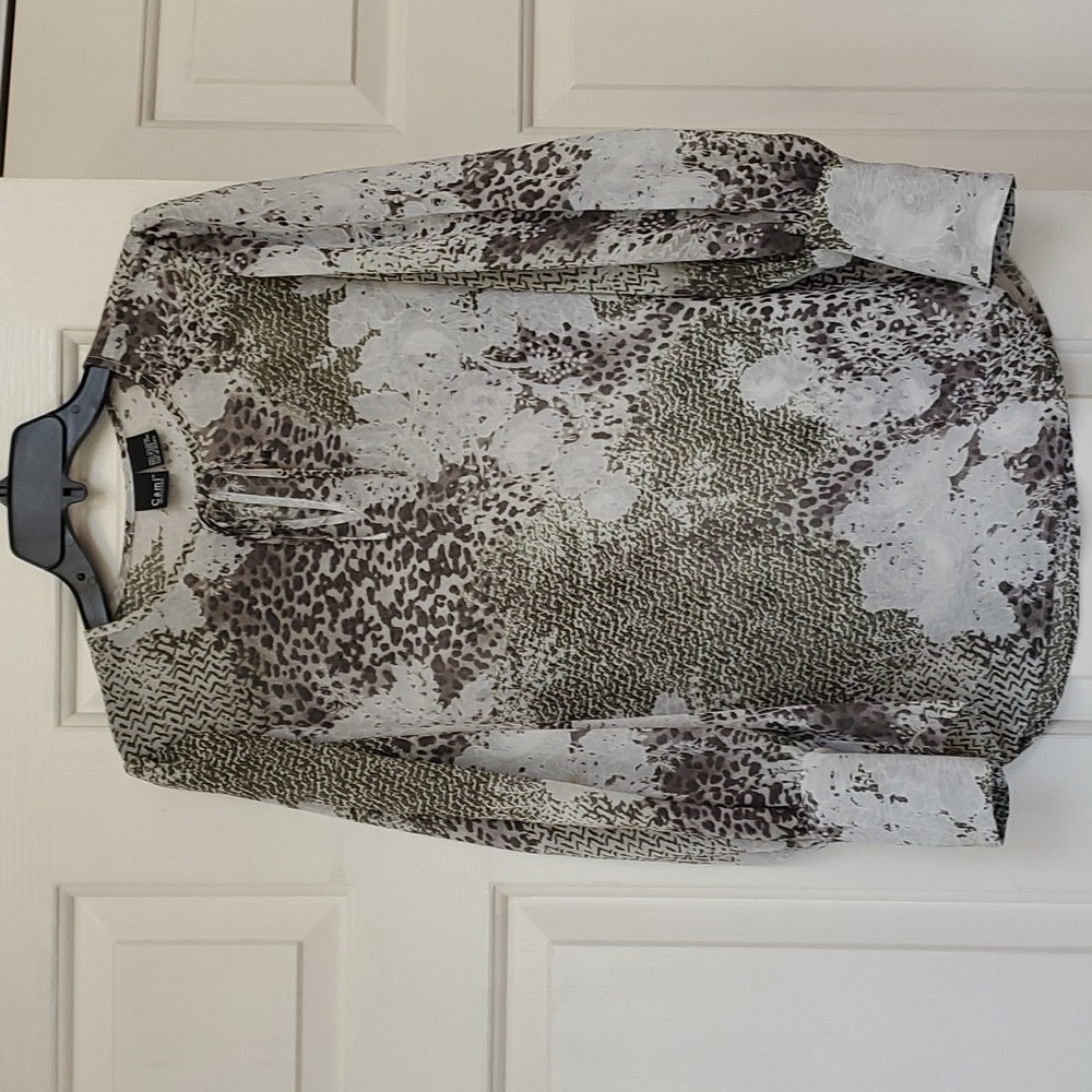 Sheer blouse.